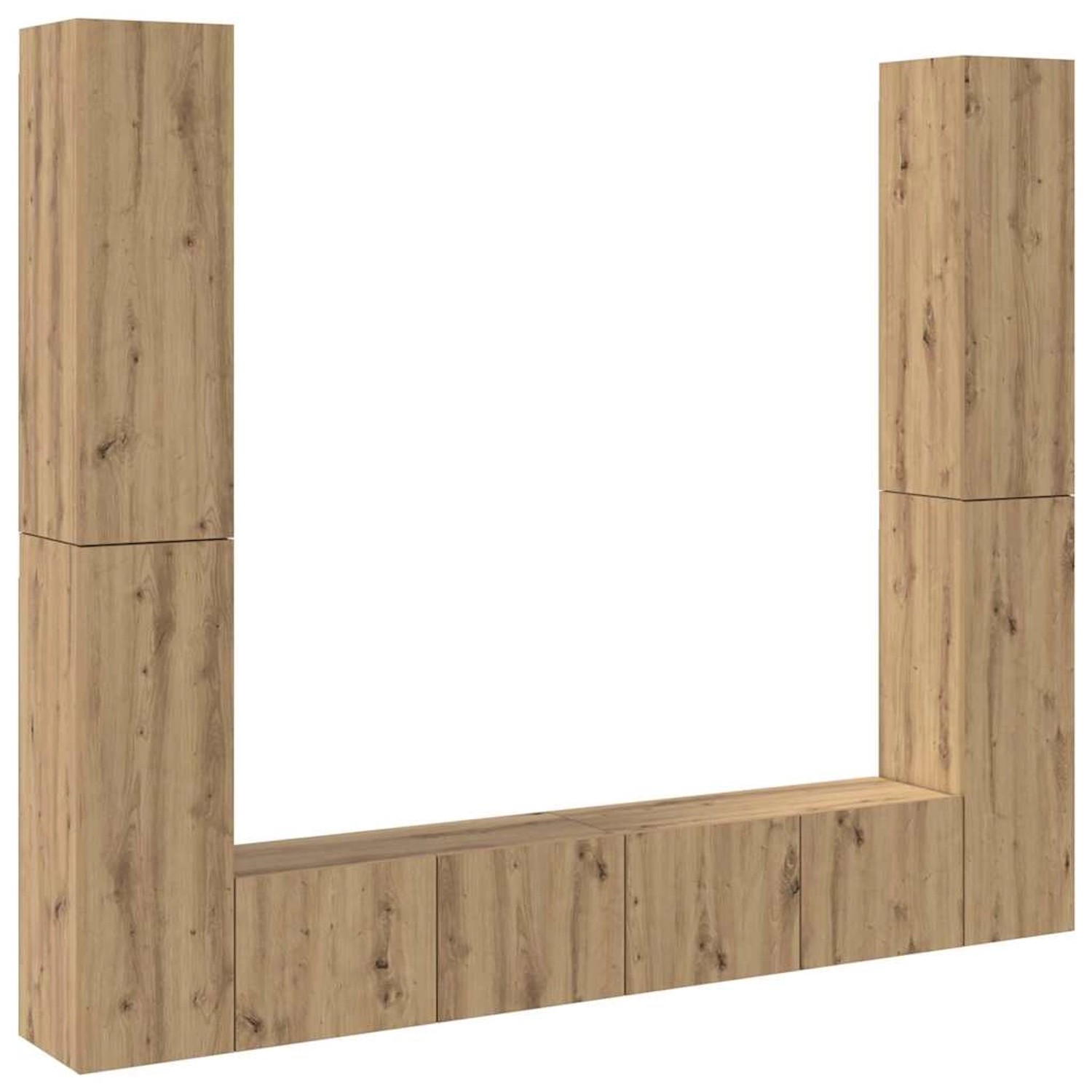 vidaXL TV-Wandschränke 6 Stk Artisan-Eiche Holzwerkstoff 3328986 günstig online kaufen