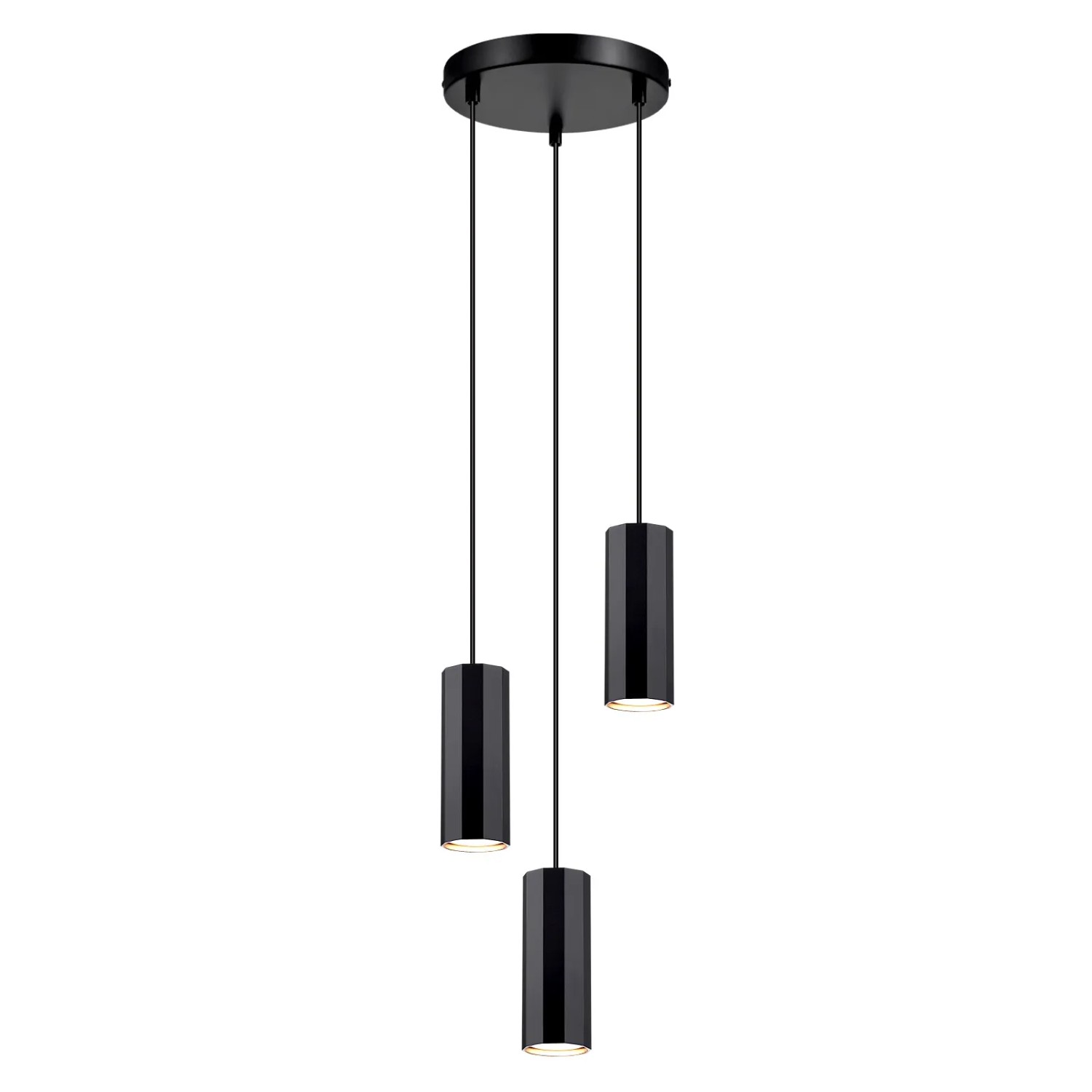 NETTLIFE Pendelleuchte aus Metall L24cm Schwarz