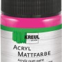 Kreul Acrylfarbe Matt Pink, 50 ml, im Farbtiegel mit schwarzem Deckel.