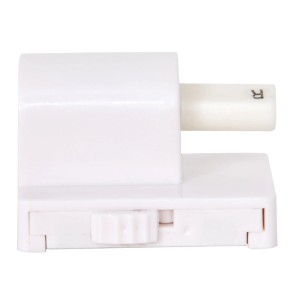 Detailaufnahme: Befestigung für MSV WC-Sitz Ons, beige, mit Soft-Close Funktion.