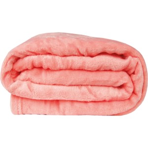 Gerollte, lachsfarbene Bestlivings Kuscheldecke Celina im 2er-Pack (150x200 cm).