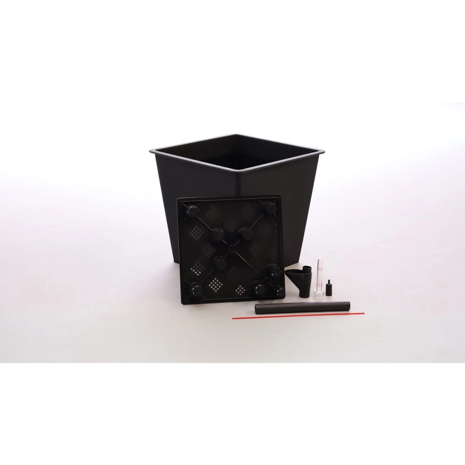 Elegant Einrichten Pflanzkübel Quadratisch-Konisch Polyrattan 34x34x31cm We günstig online kaufen