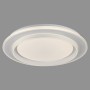 Weiße LED-Deckenleuchte Lago, Ø 40cm, mit Farbtemperatursteuerung für flexibles Licht.