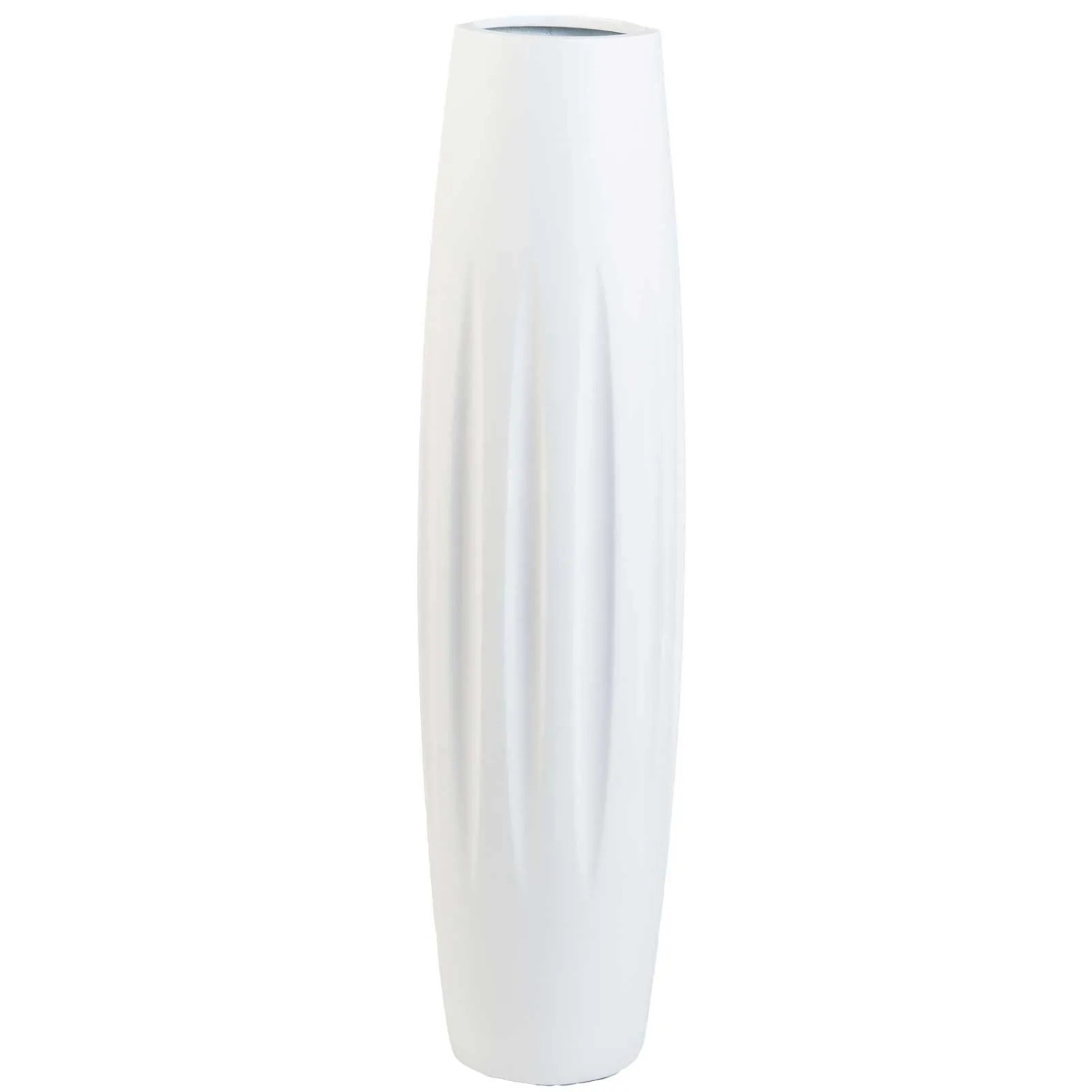 Vivanno Bodenvase Vertiga 20 cm x 20 cm x 80 cm Sturmweiß