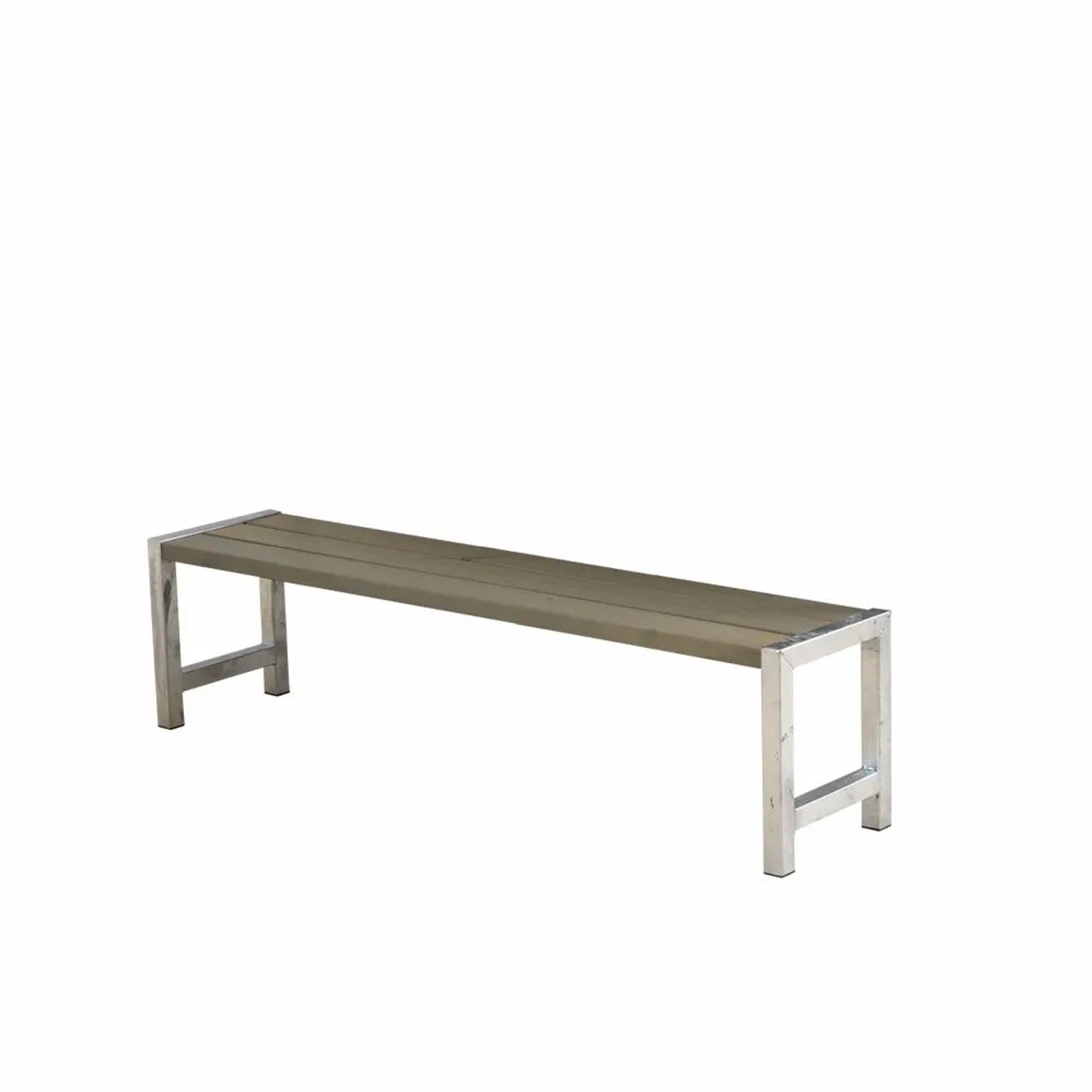 PLUS Gartenbank 176 cm Graubraun