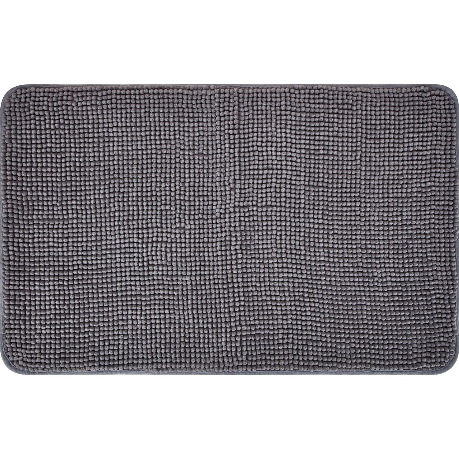 baliv Badematte 50 cm x 80 cm Polyester Dunkelgrau günstig online kaufen