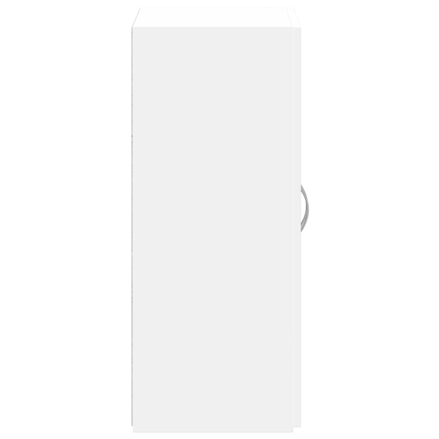 Weißer vidaXL Aktenschrank (60x32x77,5 cm) aus Holzwerkstoff für Bürobedarf.