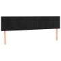 Schwarzes vidaXL Boxspringbett Kopfteil aus Samt, 120x190 cm.