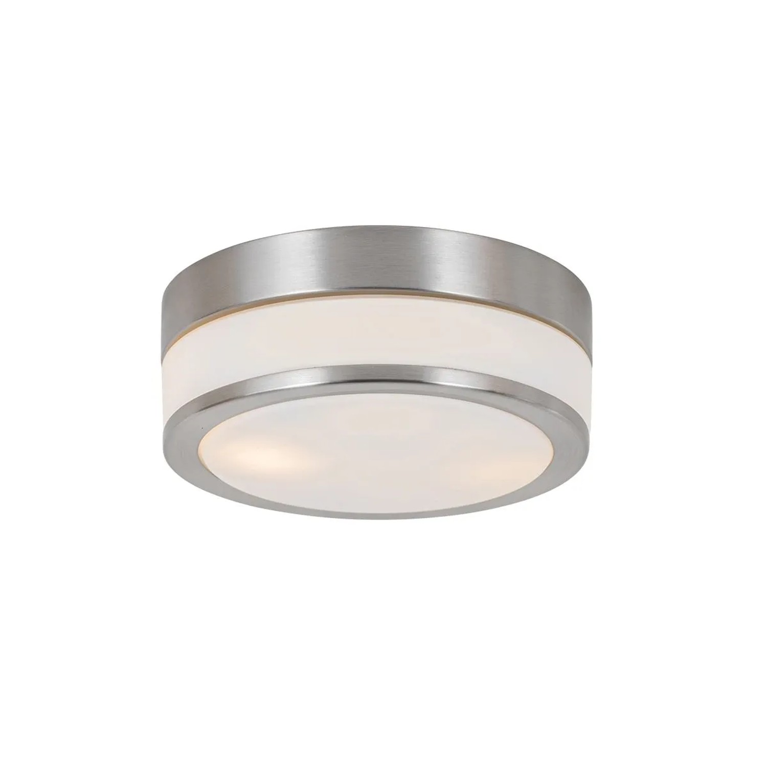 QAZQA Moderne Deckenleuchte Stahl 23 cm IP44 Flavi