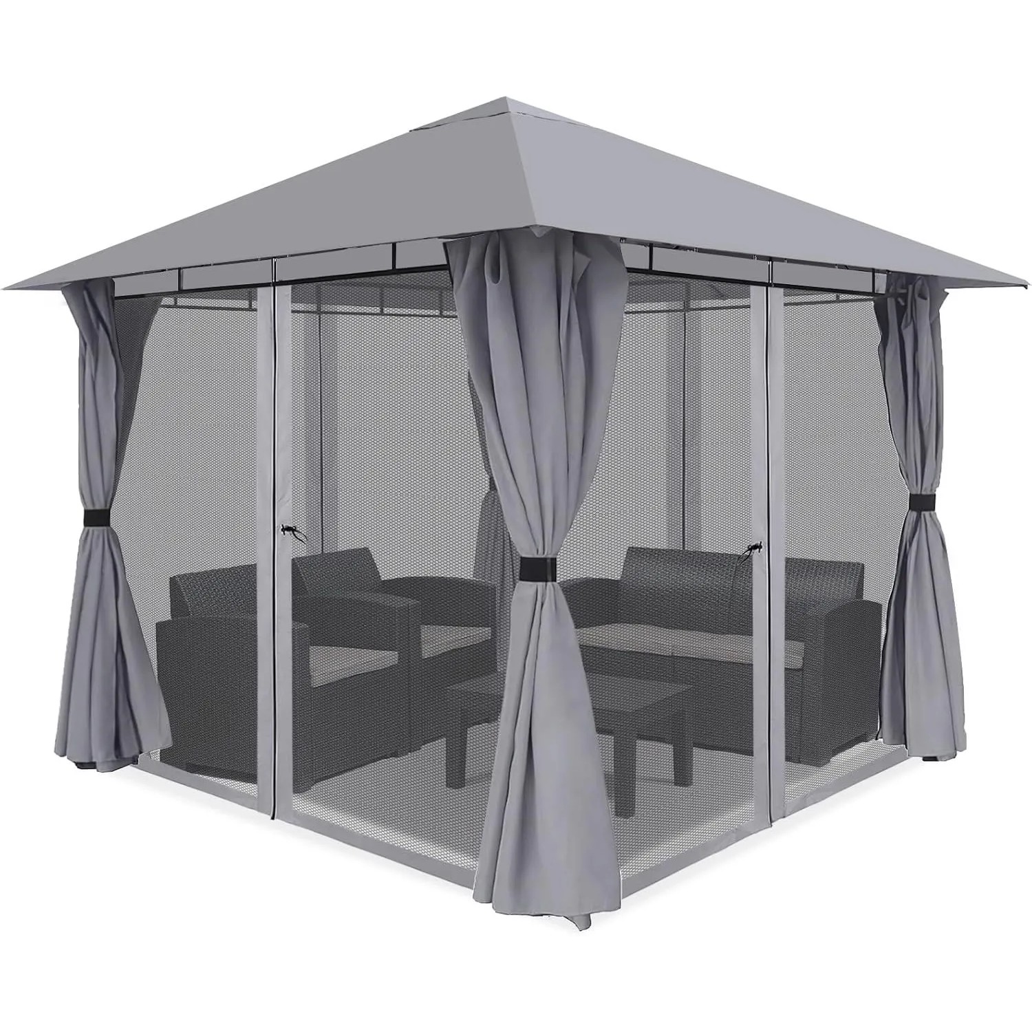 Sekey Garten Pavillon 3x3 m Antrazit