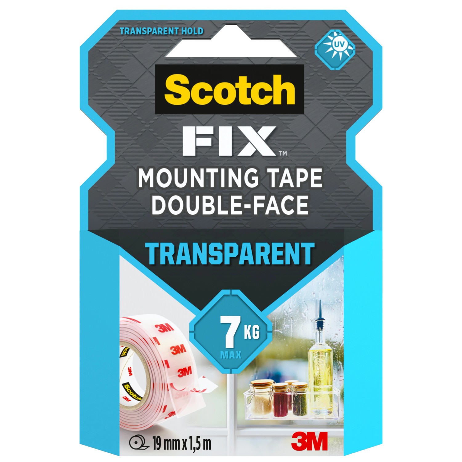 Scotch-Fix Montageband 4910C-1915-P Doppelseitig 19 mm x 1,5 m Transparent günstig online kaufen