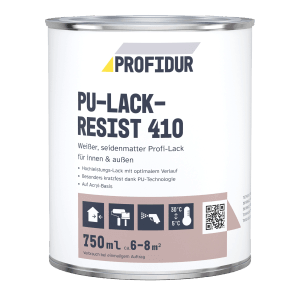 Profidur PU-Lack-Resist Weißlack 750 ml