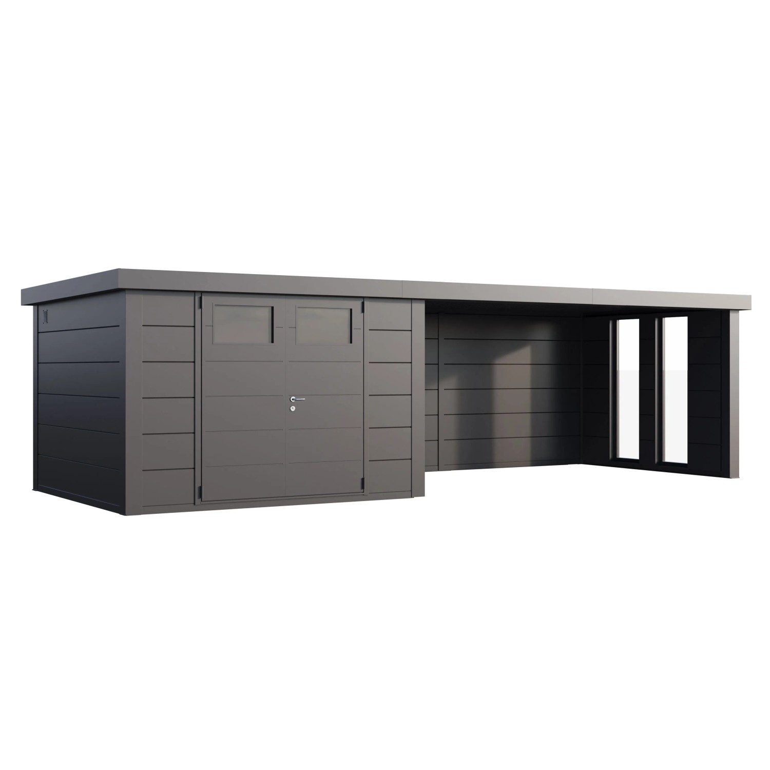 Gerätehaus Classico 3330 Lounge XL Rechts mit Fenster 792 x 298 cm Anhrazit günstig online kaufen