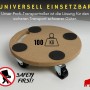 10er Set PROREGAL Transportroller mit 4 Rollen, Ø 30cm, 100kg Traglast, MDF Holzplatte
