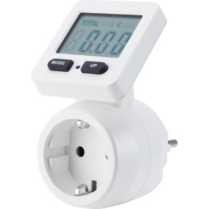 Energiekostenmessgerät (3.860 W) für die Steckdose zur Verbrauchsmessung und Kostenkontrolle.