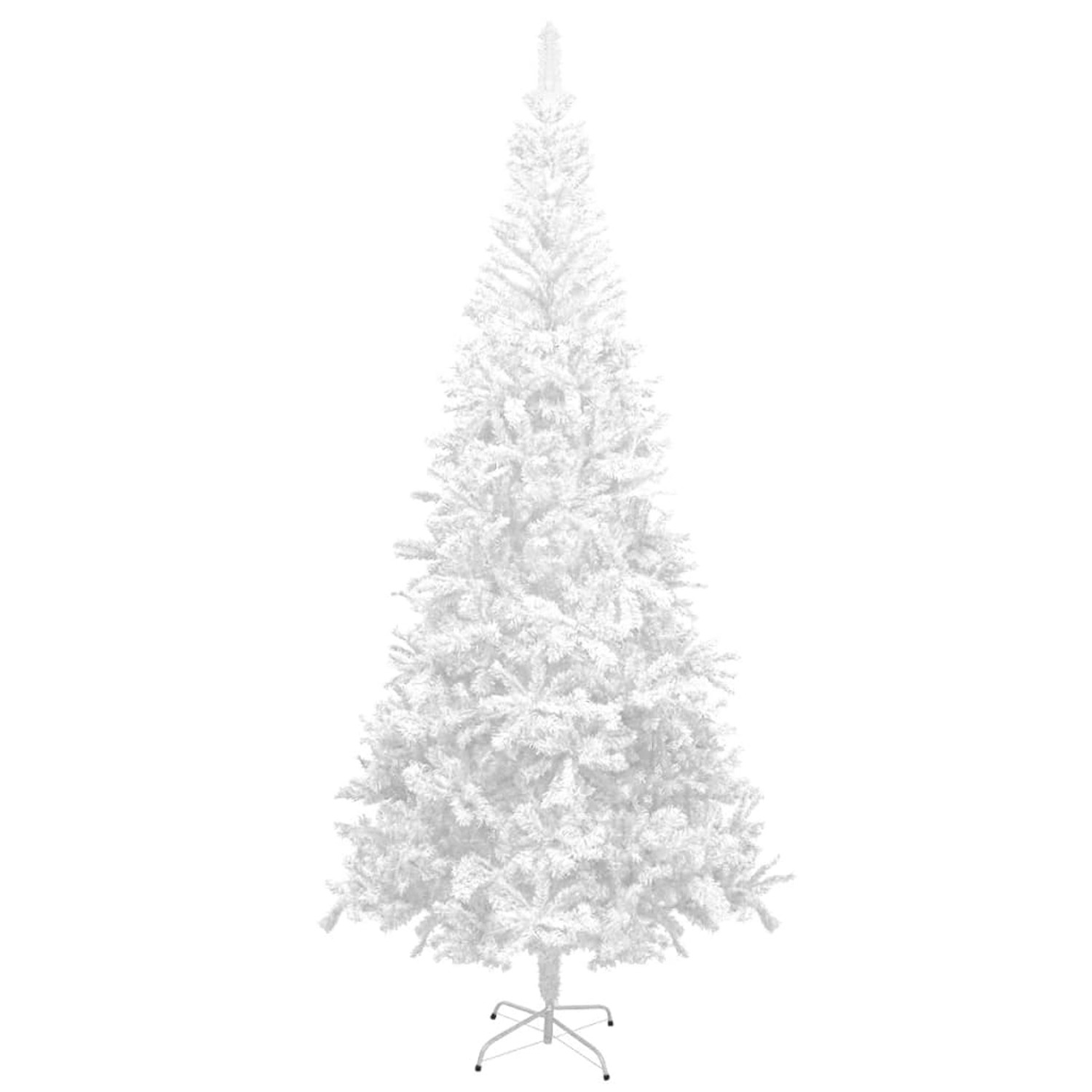 vidaXL Künstlicher Weihnachtsbaum mit LEDs & Kugeln L 240 cm Weiß Modell 2
