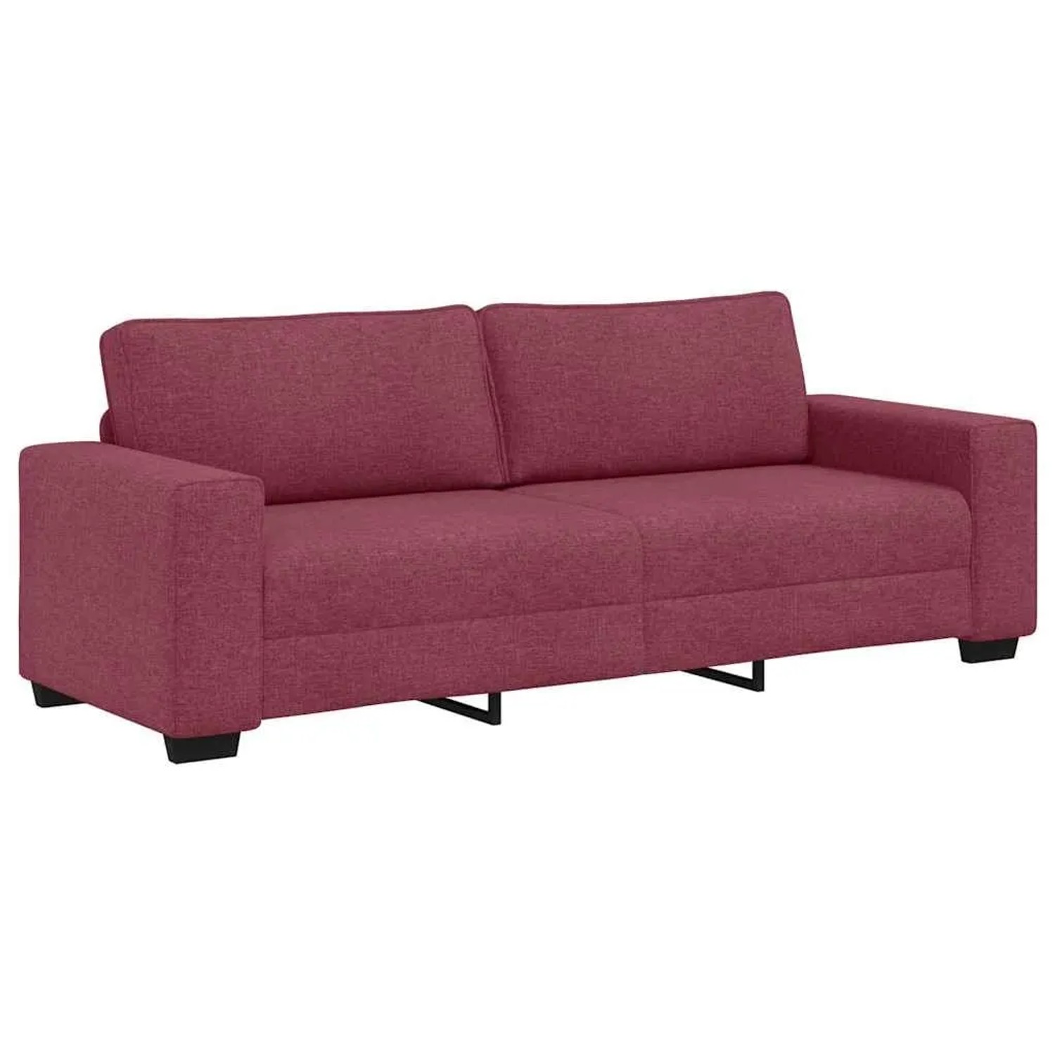 vidaXL 3-Sitzer-Sofa Weinrot 180 cm Stoff 4105179 günstig online kaufen