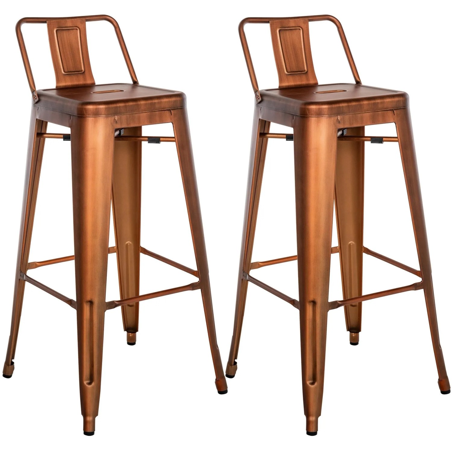 CLP 2er Set Barhocker Mason Kupfer