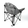 Grauer Eclipse Campingstuhl Atlas, Faltstuhl für Outdoor, Garten, Balkon, mit Tasche.