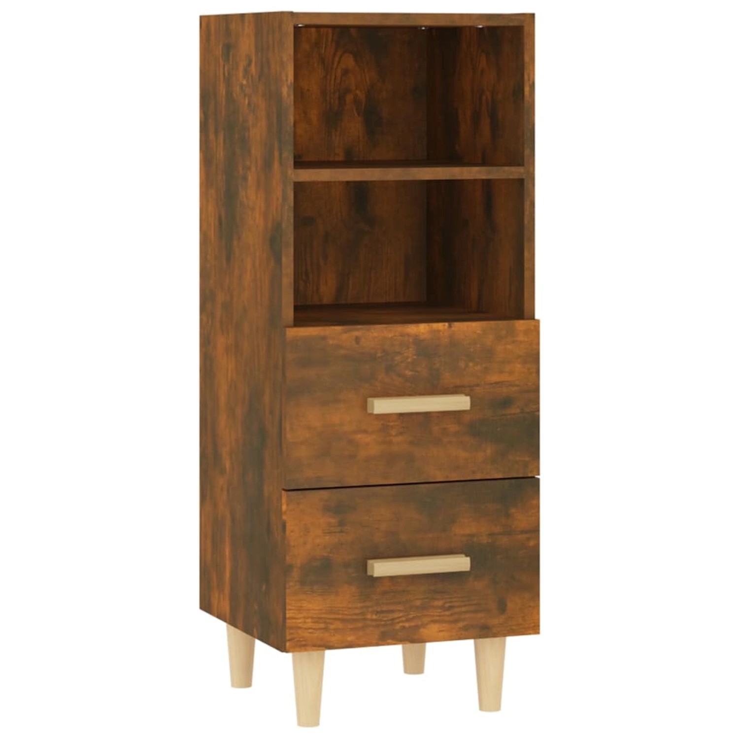 vidaXL Sideboard Räuchereiche 34,5x34x90 cm Holzwerkstoff 817414 günstig online kaufen