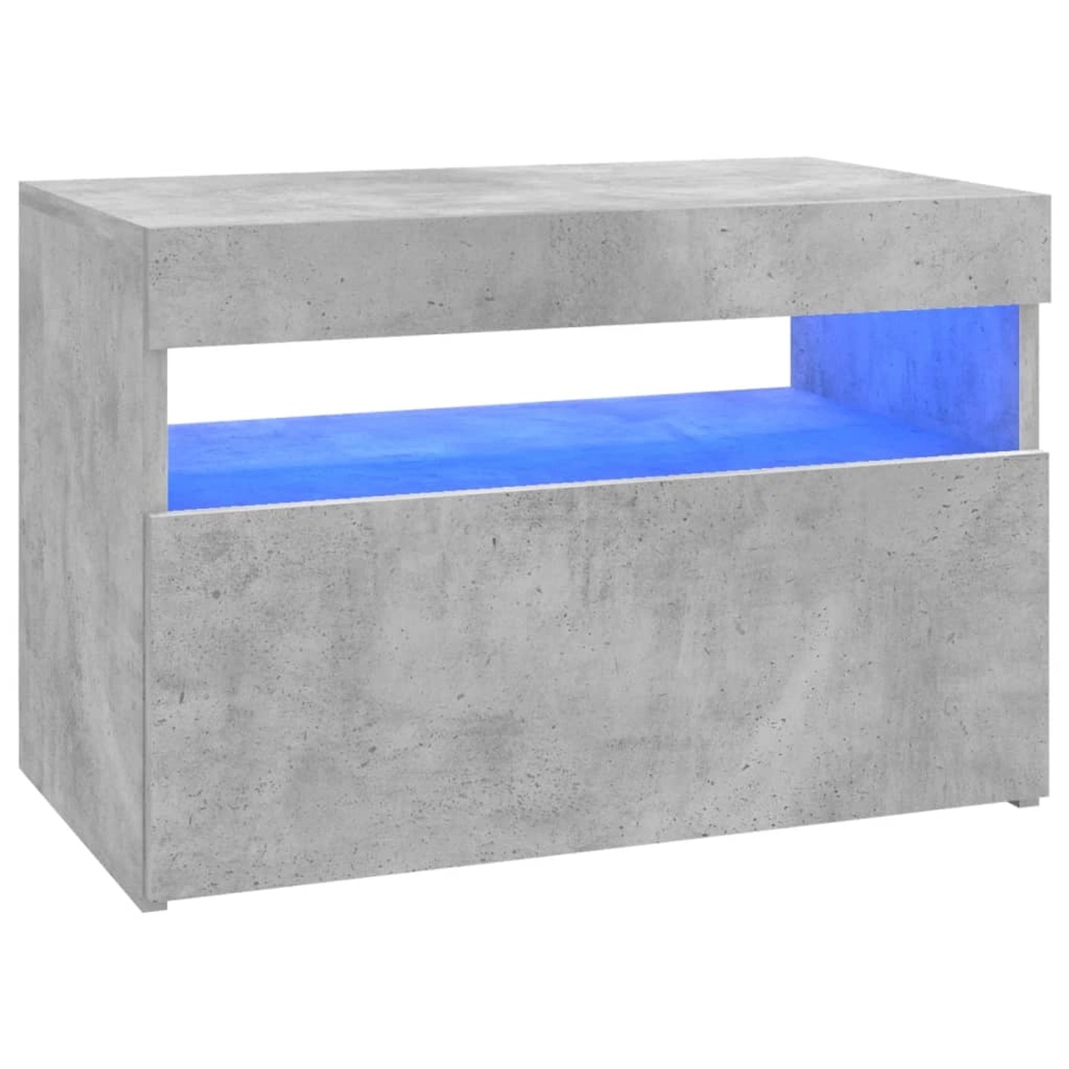 Tv-schrank Mit Led-leuchten Betongrau 60x35x40 Cm günstig online kaufen
