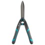 Gardena Hand-Heckenschere PrecisionCut mit grauen Klingen und blau-schwarzen Griffen.