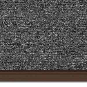 KARAT Stufenkantenprofil Toronto, braun, 40x25x1200 mm. Treppenkantenprofil zum Schutz und für einen eleganten Abschluss.