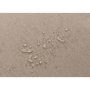 Proregal 2er-Set Aluminium-Gartenstuhl HxBxT 82x61x57 cm Sitzhöhe 50cm Olefin Seilgeflecht Rope Creme Kissen Hellbraun Outdoor Stuhl Armlehne