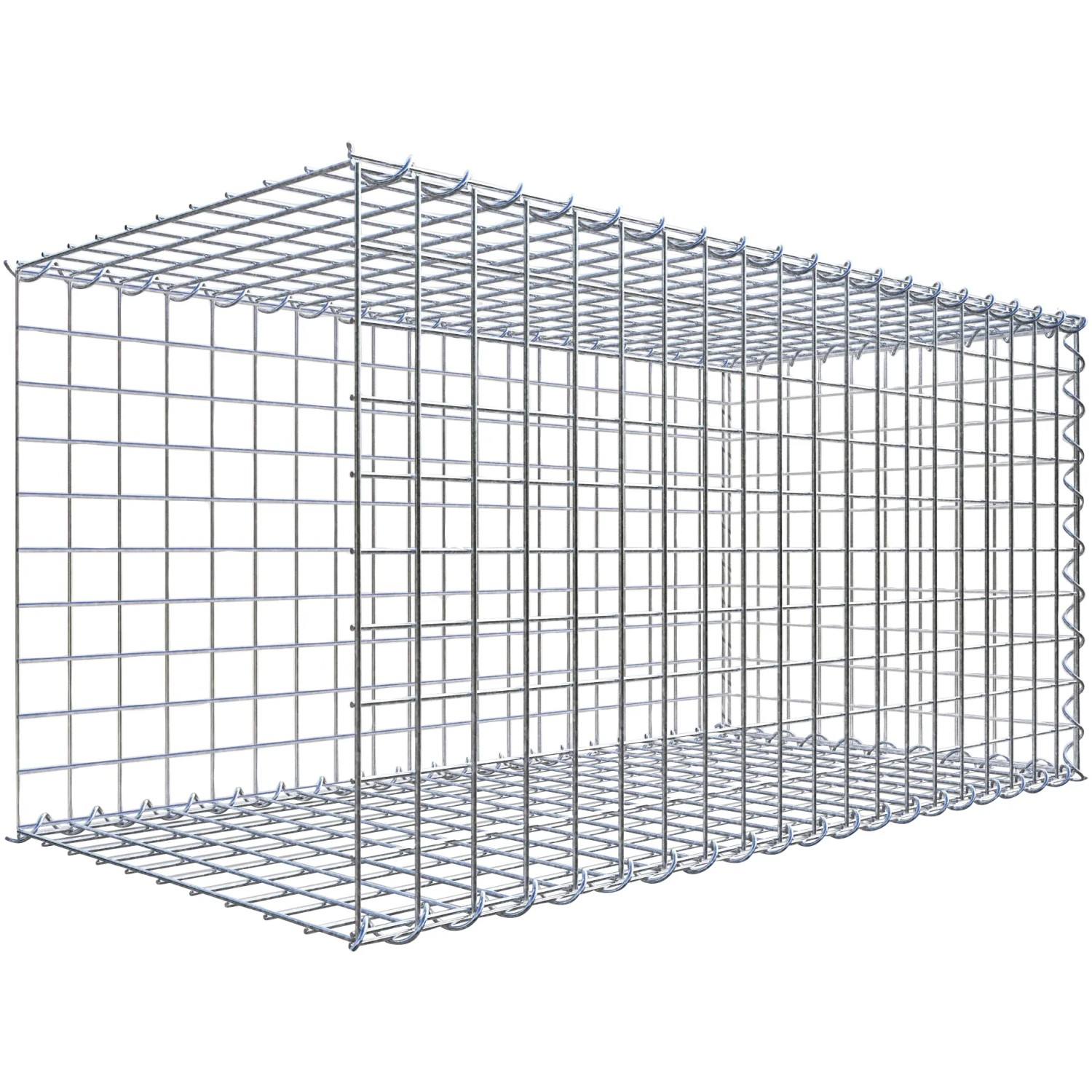 Gabiona Gabione-Anbaukorb Typ 2 50 x 100 x 50 cm Maschenw 5 x 5 cm