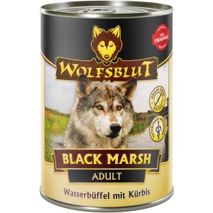 Wolfsblut Black Marsh Adult Hunde-Nassfutter mit Wasserbüffel & Kürbis, getreidefrei.