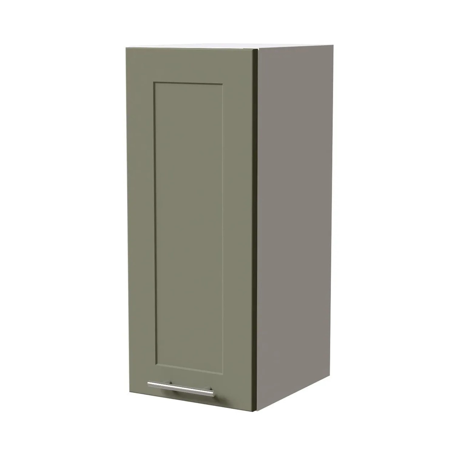 Feldmann-Wohnen Hängeschrank Oslo W2/30 Weiß / Reed Green Matt 30 / 32,5 / 72cm