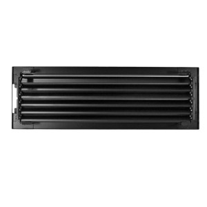 Häusler Warmluftgitter WG 4515 S Lüftungsgitter Schwarz 450 x 150mm Abluftgitter