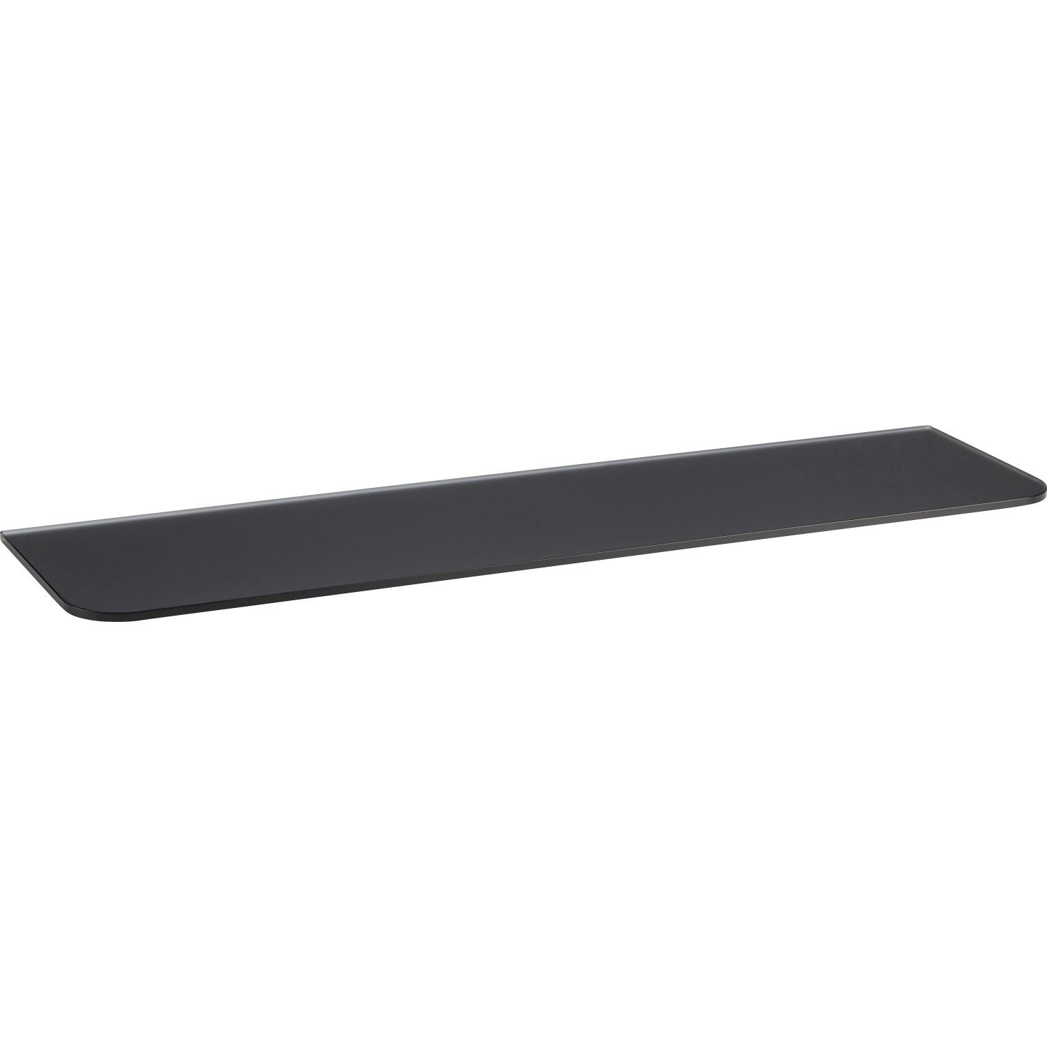 Glasregal Bransley 0,6 cm x 60 cm x 15 cm Schwarz günstig online kaufen
