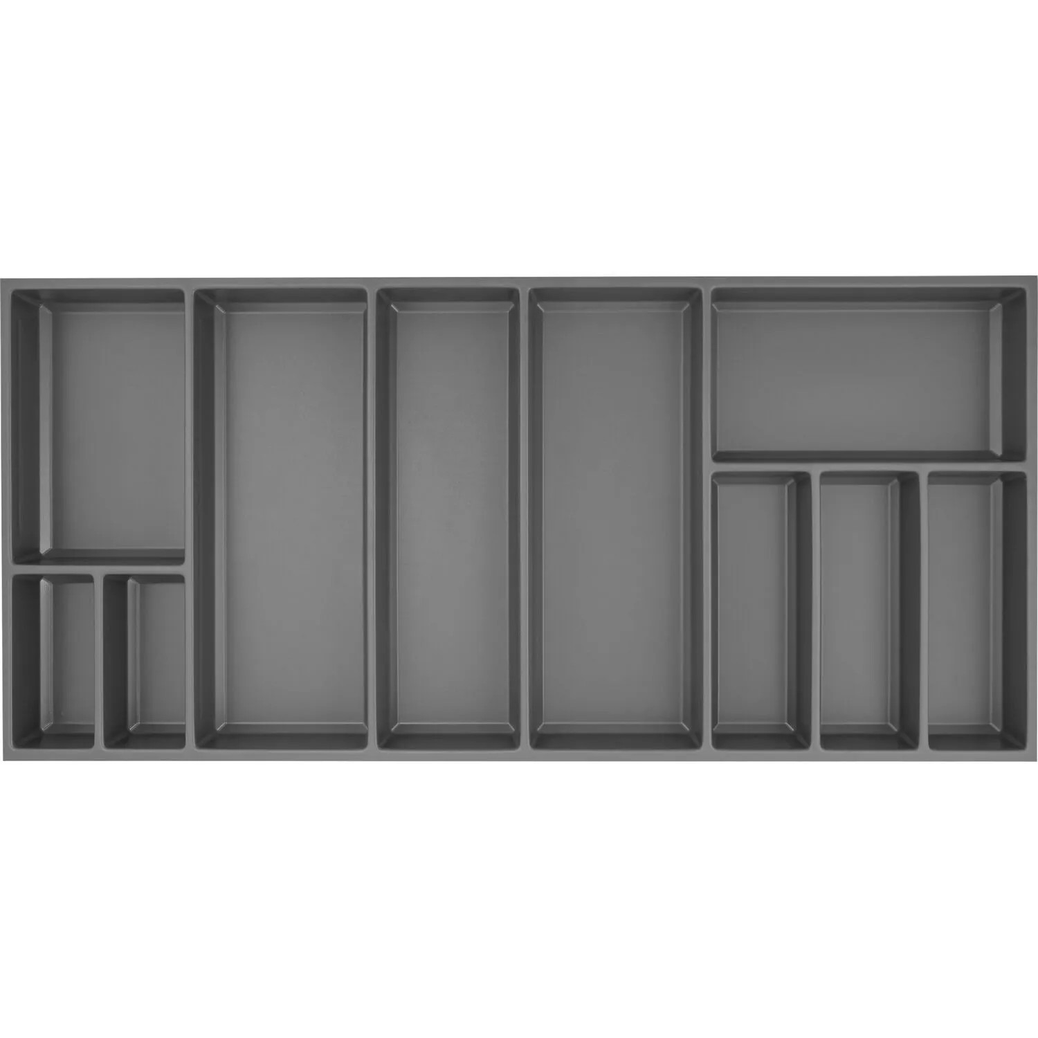 Agoform Besteckeinsatz Sky 1020x53x473mm Schubladeneinsatz Kunststoff Schiefergrau