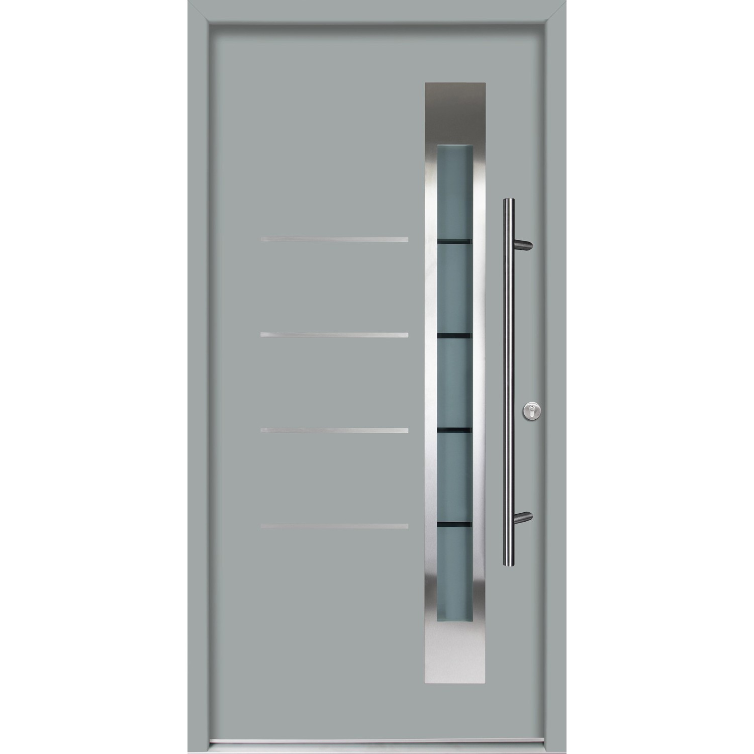 Splendoor Thermospace Haustür Berlin Prime 110x210 cm Grau R günstig online kaufen