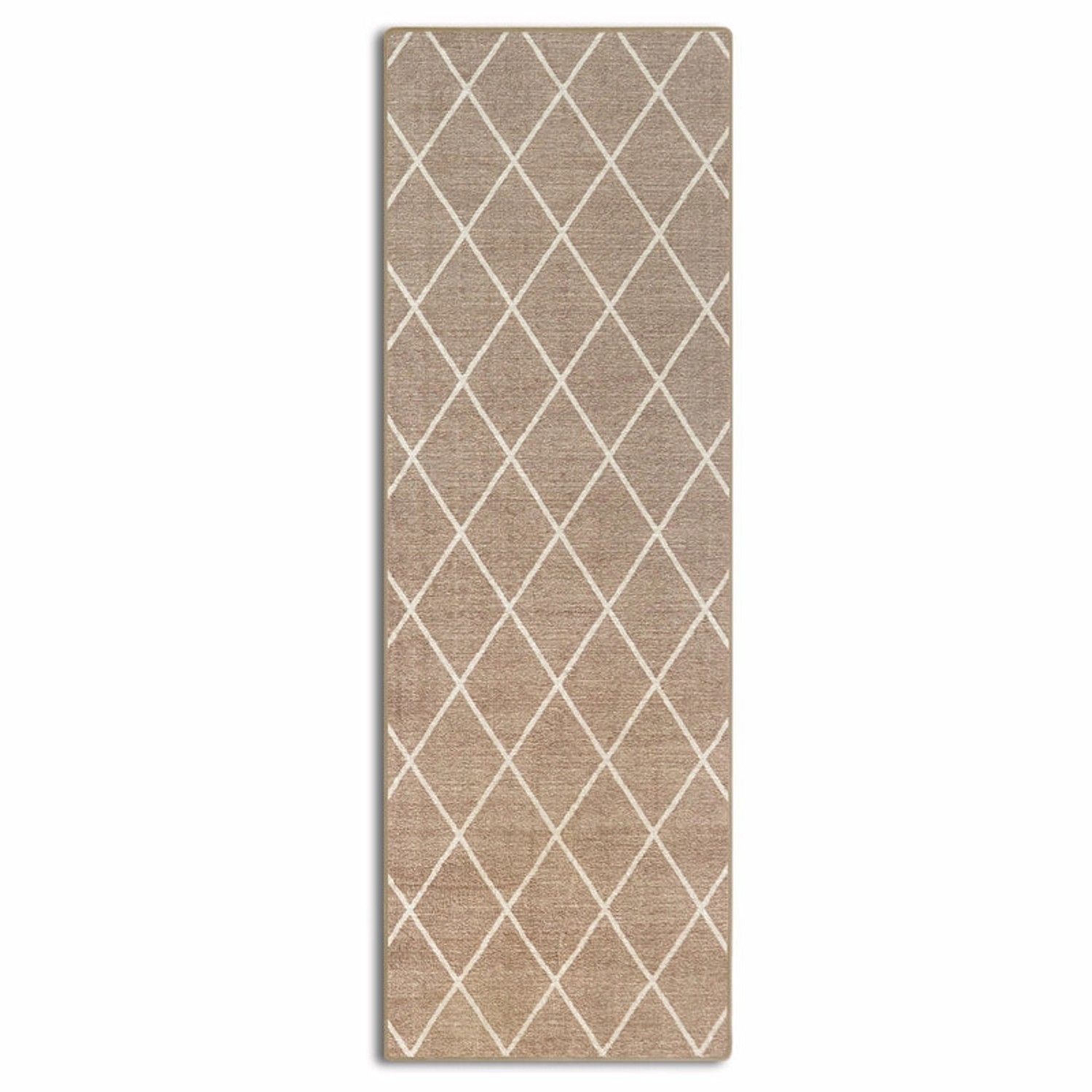 KARAT Teppichläufer Cosenza nach Maß mit Modernem Rautenmuster Beige 80 x 5 günstig online kaufen