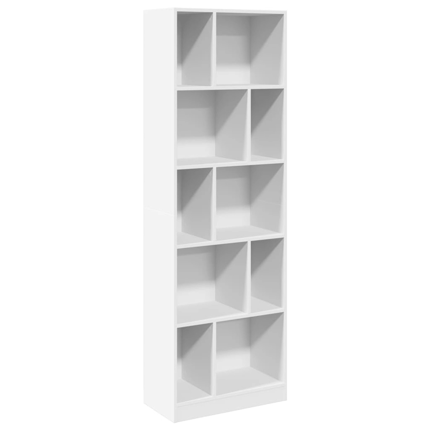 vidaXL Bücherregal Bücherregal Standregal Bodenregal Weiß 57x28,5x174 cm Sp günstig online kaufen