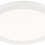 Weiße LED-Deckenleuchte Camillus, Ø 26 cm, flaches Design für Bad und Wohnraum.