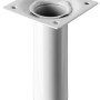 Weißes Hettich Tischbein, Ø 30 mm x 100 mm, für Möbelbau.