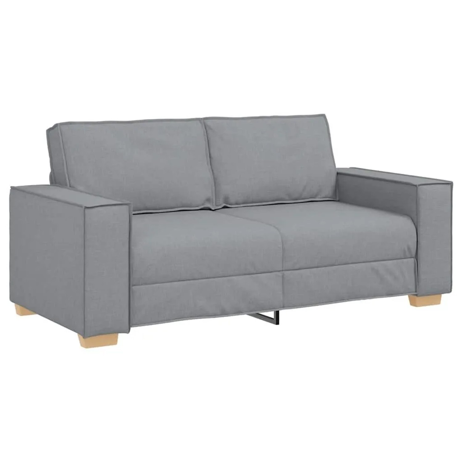 vidaXL 2-Sitzer Sofa Hellgrau 180x78x84 cm Stoff 4104980