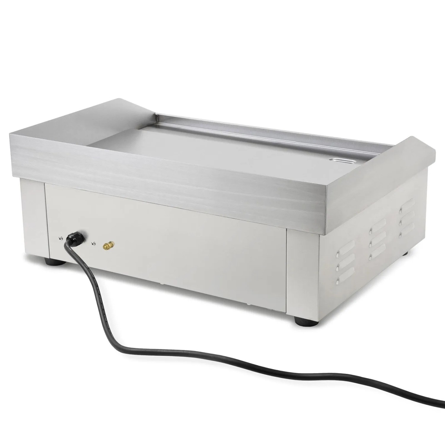 VERTES Elektro Grillplatte 3000 W Plancha Edelstahl Glatt 55 x 35 cm 50 bis 300 °C_5