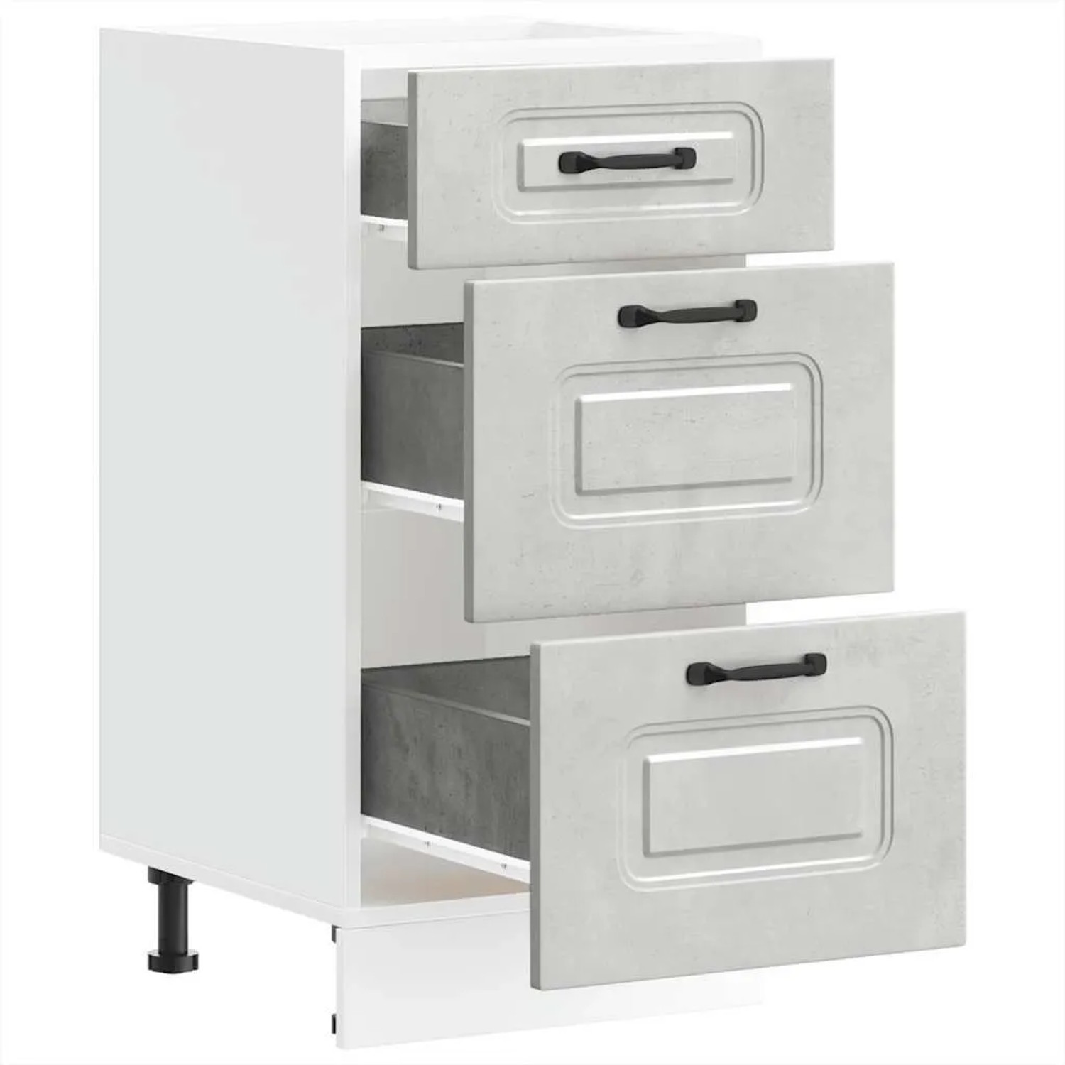 vidaXL Küchenunterschrank Kalmar Betongrau Holzwerkstoff 854244 günstig online kaufen