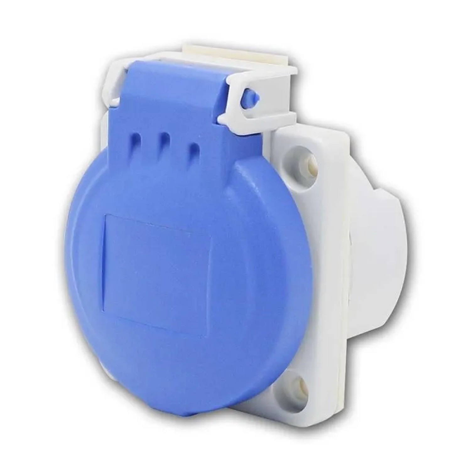world-trading-net Einbausteckdose Schutzkontakt IP54 Blau 250V 16A
