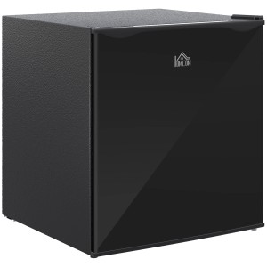 Kompakter, schwarzer HOMCOM Mini-Gefrierschrank aus Stahl und Kunststoff, 47L.