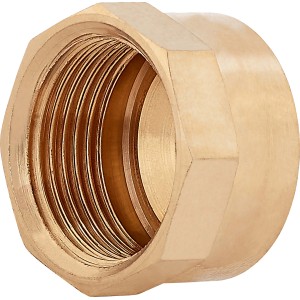 Gewinde-Kappe aus Rotguss, 24,1 mm (Rp 3/4) zum Verschließen von Gewindefittings.
