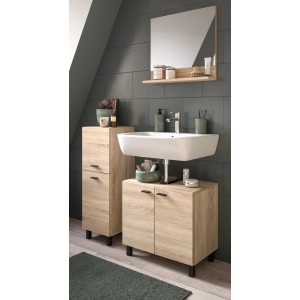 Inn.Furn Badmöbel-Set 3-teilig 100 cm Eiche Hängend oder Stehend Lowell