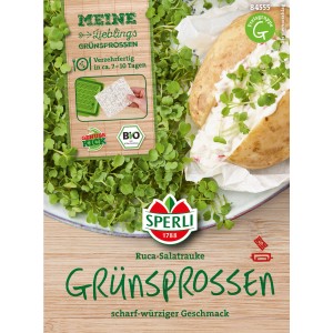 Sperli MicroGreen Bio-Ruccola Nachfüllpads: Einfache Aufzucht von würzigen Grünsprossen.