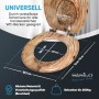 Sanilo WC-Sitz Rustikal mit Absenkautomatik, Holz-Toilettendeckel mit Baumscheiben-Optik.