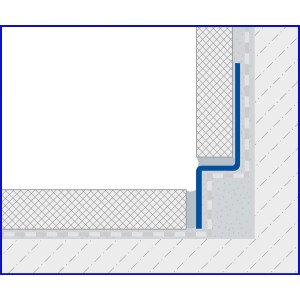 Dural ShowerGK Wandanschluss-Gefällekeil (rechts, 8mm) für bodengleiche Duschen.