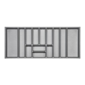 SOTECH ORGA-BOX-3 Besteckeinsätze Tiefe 473 mm Höhe 50,5 mm Silbergrau Schubladeneinsätze Breite 1091 mm
